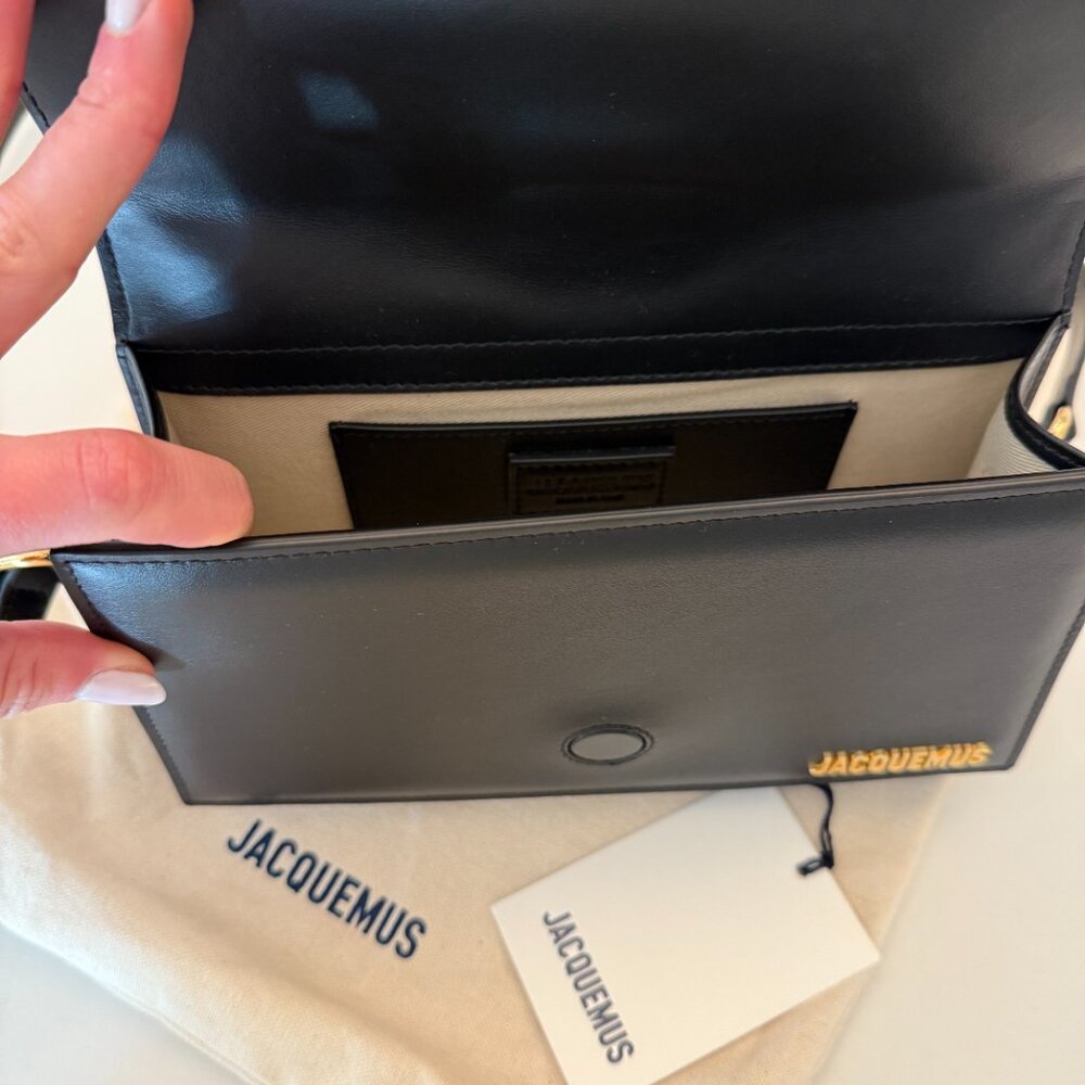 NWT Jacquemus Le Grand Large Bambino Handbag in Black - 40% OFF RETAIL - Picture 10 of 11
